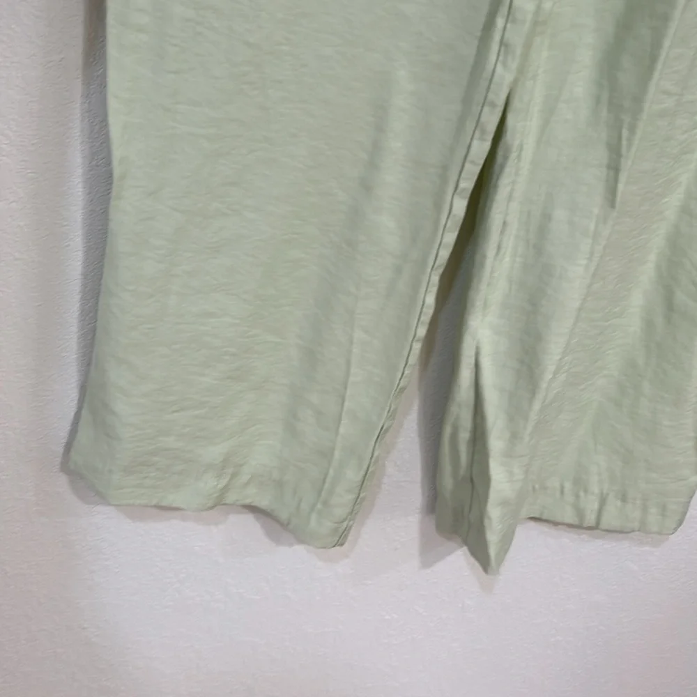 ZARA WOMENS TROUSERS PANTS HIGH RISE CELERY WIDE LEG Sz SMALL - Picture 6 of 10